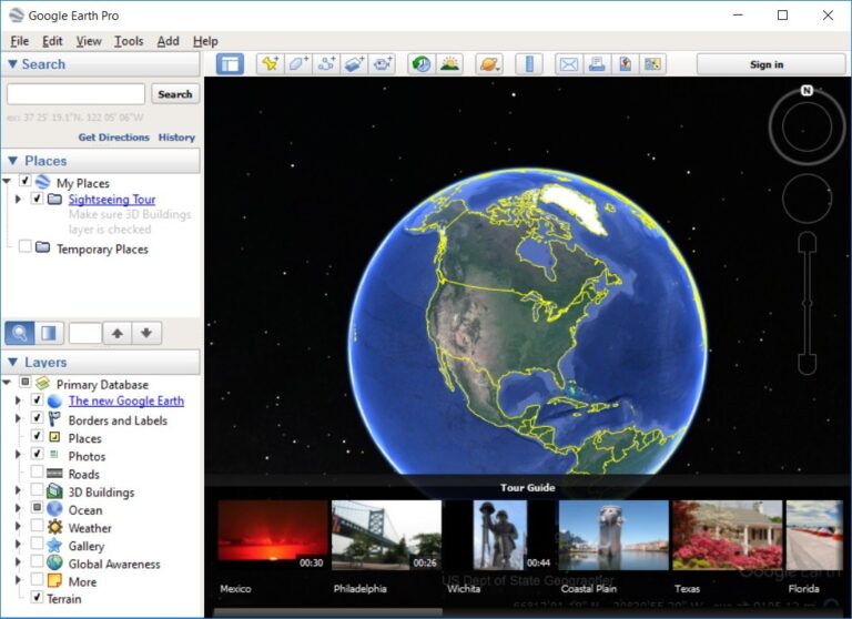 Google Earth Pro 7.3.4.8642