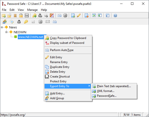 Password Safe 3.59.0