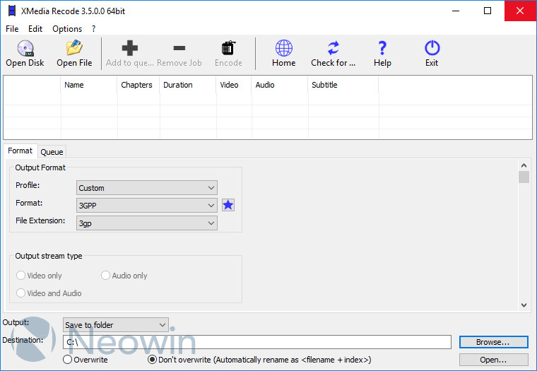 XMedia Recode 3.5.5.7