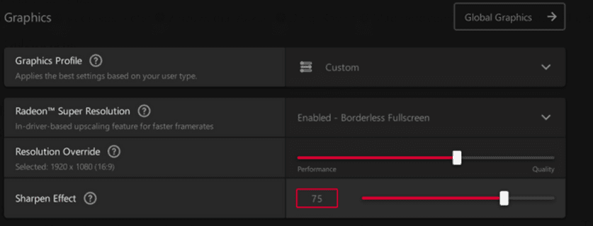 Radeon Super Resolution optimizations
