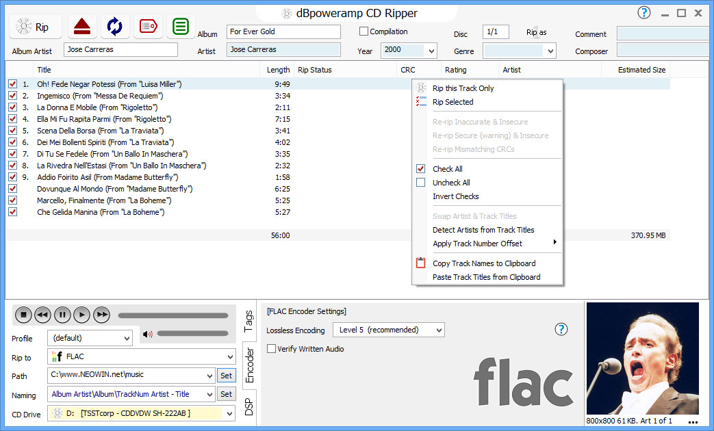 dBpoweramp CD Ripper